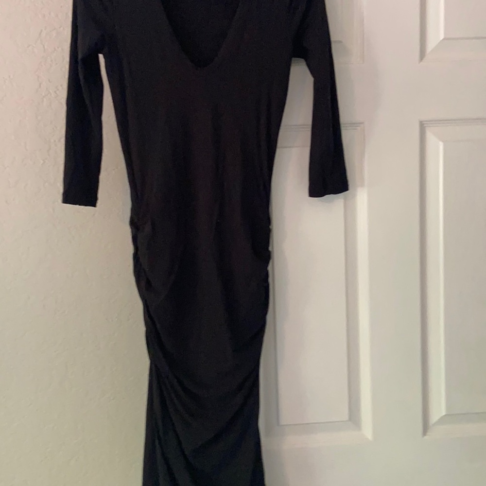 EUC worn twice James Perse cotton ruched dress
